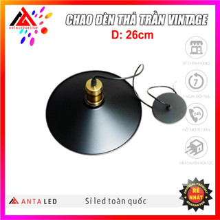 Đèn chao thả trần D26 vintage trang trí nhà hàng, quán cà phê
