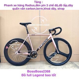 (có sẵn) xe đạp fixed gear Tsunami snm100 Real