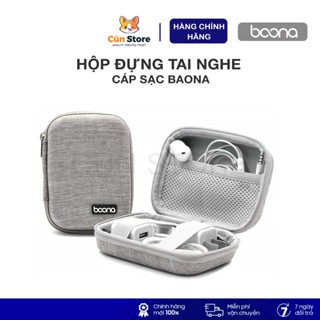 Hộp đựng tai nghe, cáp sạc điện thoại Baona, hộp đựng thẻ nhớ Baona phom cứng đẹp| Cún Store