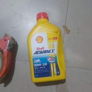 Nhớt shell vàng 1 lít - shell advance 20w 50