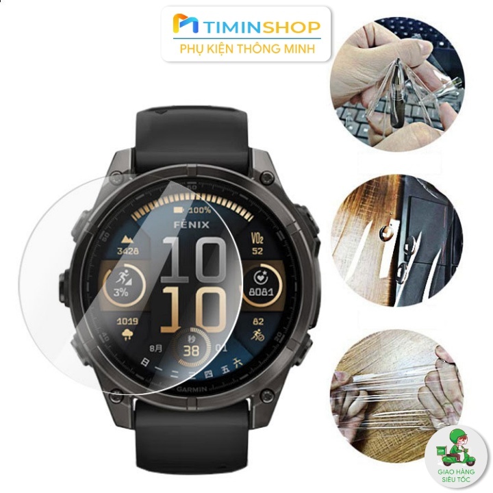 Dán cường lực Fenix 8/ 8 Pro size 43/ 47/ 51mm - trong suốt