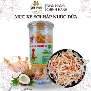 Khô mực xé hấp nước cốt dừa 250g - Đồ ăn vặt Denfood