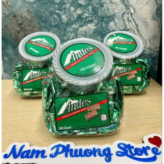 [Date 10/25] Socola sữa bạc hà Andes Mỹ 240 thỏi hộp sô cô la 1,13kg