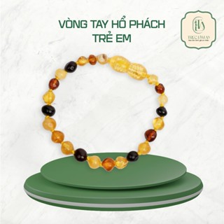  Vòng Tay Hổ Phách  - Trúc Lâm An - Vòng Tay Cho Bé Dưới 12 Tháng 