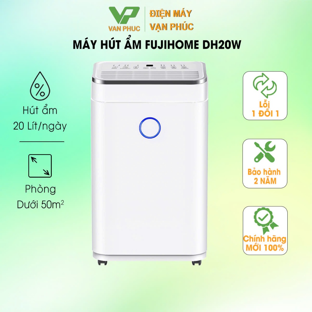 Máy hút ẩm Fujihome DH20NW Kết Nối Wifi Thông Minh - Bảo hành chính hãng 2 năm