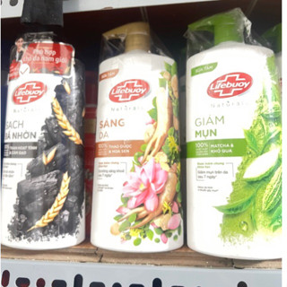 Sữa tắm Lifebuoy Detox da khỏi vi khuẩn Matcha/ Than Hoạt Tính/ dầu tràm trà 800g