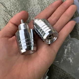  GÙ TẠ TAY LÁI - Cặp gù chống rung - nguyên khối inox304 siêu nặng   380gr   dùng thông dụng cho nhiều loại xe 