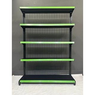 Kệ siêu thị đơn áp tường ( Cao 1m8 x dài 1m2 x rộng 35cm) màu đen