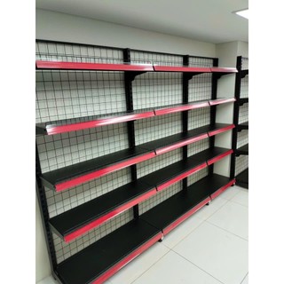 Kệ siêu thị đơn áp tường ( Cao 1m8 x dài 1m2 x rộng 35cm) màu đen