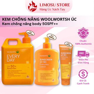Kem chống nắng Woolworths Úc kem chống nắng body 1 lít kem chống nắng can 50SPF++ (date 2026)