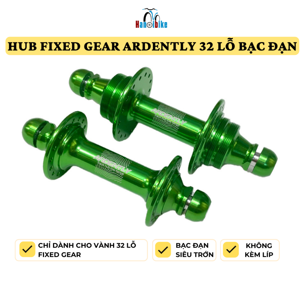 Hub May ơ xe đạp Fixed gear Ardently 32 lỗ bạc đạn