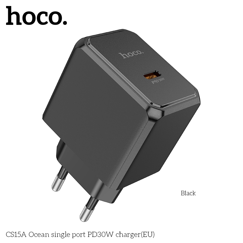 Củ sạc nhanh Hoco CS15A 30W cổng ra Type-C Bộ sạc nhanh 30W dành cho Iphone 15, Samsung Oppo Realme