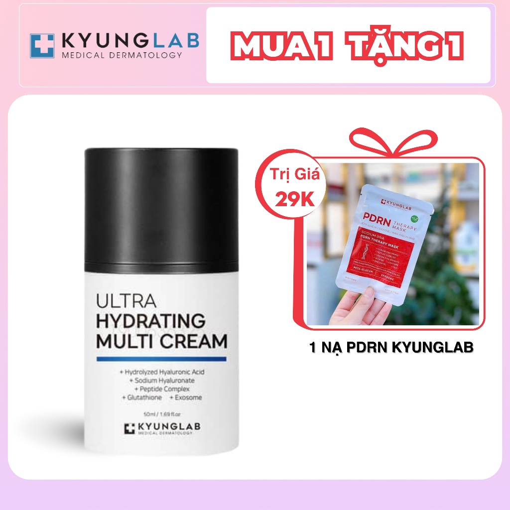 Kem dưỡng ẩm, kem dưỡng ẩm KyungLab Ultra 50ml cấp ẩm phục hồi da căng bóng da tăng sinh Collagen