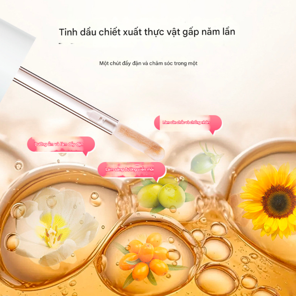 Son dưỡng môi đổi màu HANJILIAN - Son dưỡng HANJILIAN khử thâm, mờ rãnh môi, đổi màu theo nhiệt độ, màu tự nhiên loại 4g