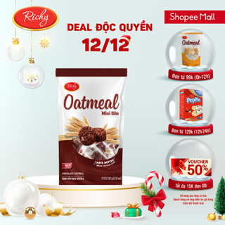 Bánh yến mạch Oatmeal Richy vị socola túi 32g