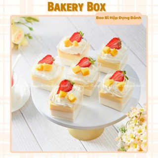 50 Hộp Vuông Đựng Bánh Tiramisu, Mousse, Panna Cotta (LC-6055)