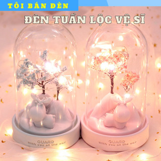 Đèn tuần lộc vệ sĩ - Đèn ngủ, trang trí dễ thương, đèn trang trí bàn học, đèn decor TBD006