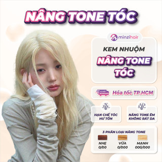  Thuốc nâng tone tóc - Kem tẩy tóc nhẹ giúp hỗ trợ nhuộm các màu tóc không cần tẩy - Minzihair HCM 
