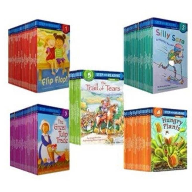 Sách - Bộ nhập 35c - STEP INTO READING - LEVEL 1-2-3-4-5(Kiến thức giáo dục)