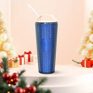  Bình Starbucks CCUP 24OZ  710ml  PLA TWINKLE HOLIDAY W STRANDLE LIP 