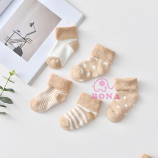  Set tất bông xù 5 đôi dày dặn ấm áp 