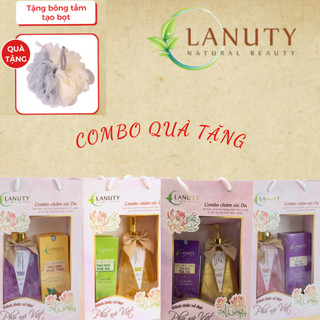 { COMBO Quà Tặng !!! } Sữa tắm dưỡng trắng da hương nước hoa Lanuty 500ml 