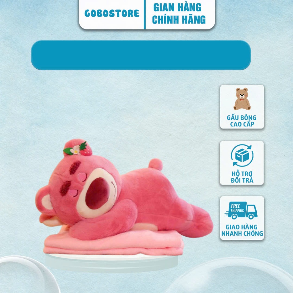 Gấu Bông Dâu Lotso Gấu Bông Gobo Shop - Gấu Nhồi Bông Siêu Cute , Gấu Dâu Hoạt Hình Hot