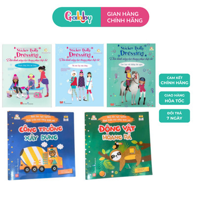 Bộ Tập Hình Dán Ngộ Nghĩnh Nhiều Mẫu Cho Bé