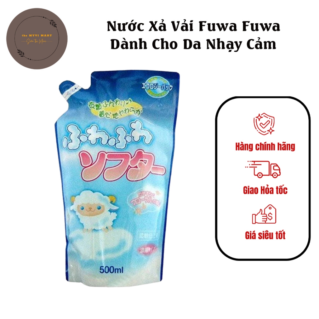 [HÀNG NHẬT] Nước Xả Vải Fuwa Fuwa Dành Cho Da Nhạy Cảm