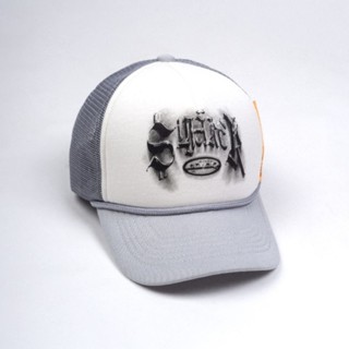   SMAKER  Nón trucker nam nữ Unisex  local brand chính hãng-$MAKER $TUDIO 2 TRUCK HAT IN GREY 