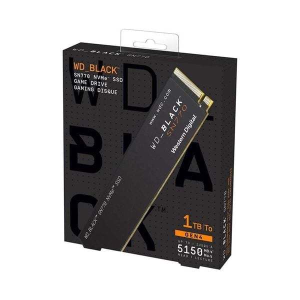 Ổ cứng SSD WD Black SN770 PCIe Gen4 x4 NVMe M.2 1TB - Hàng Mỹ