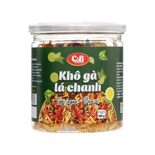 Khô gà lá chanh C&B hộp 100g