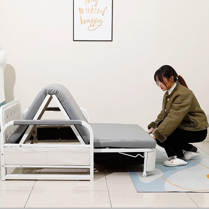 Sofa giường thông minh gấp gọn chất liệu Nano chuyên sofa. Ghế sofa giường đa năng có hộc để đồ | BigBuy360 - bigbuy360.vn