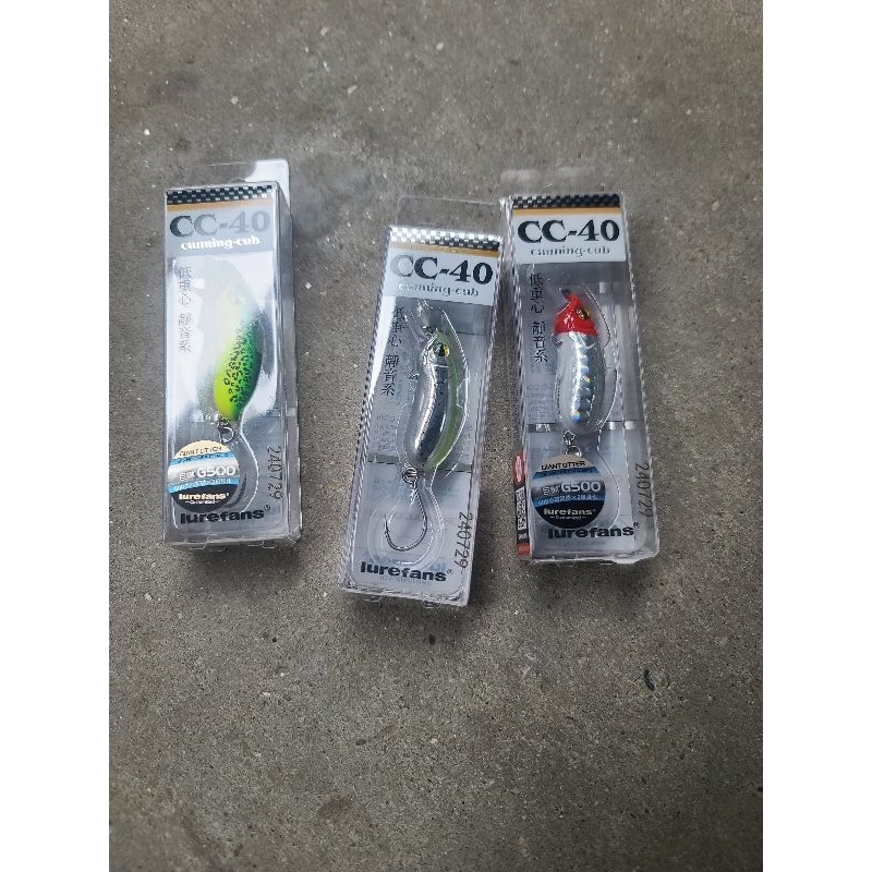 mồi câu  lure cc40 và cc35  .hàng chuẩn của lure fan . lưỡi đơn