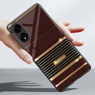 Ốp Lưng OPPO A18, A38, A58, A78, A98 5G Mặt kính sáng bóng, cao cấp Họa tiết CLASSIC
