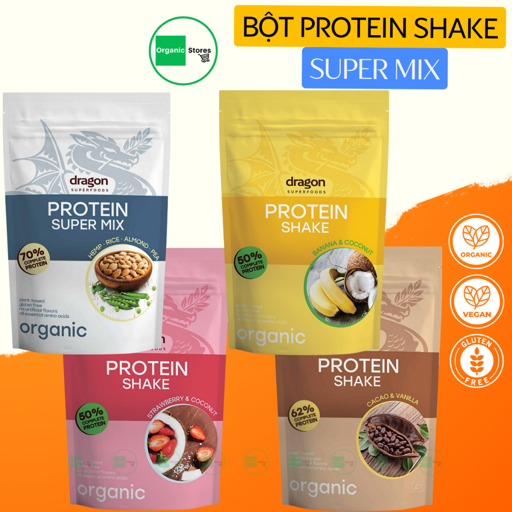 Bột Protein Lupine Super mix - Shake các loại hạt qua quả  hữu cơ 500g Raab Ăn kiêng - bổ sung chất đạm - OrganicStores