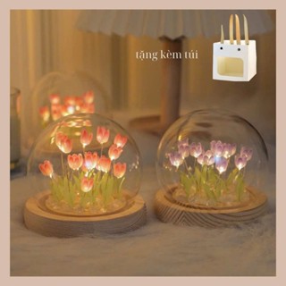Đèn Ngủ Hoa Tulip Nhiều Màu Sắc Thủ Công, Đèn ngủ Đồ Decor Trang Trí, Quà Tặng Ý Nghĩa ( Kèm túi )