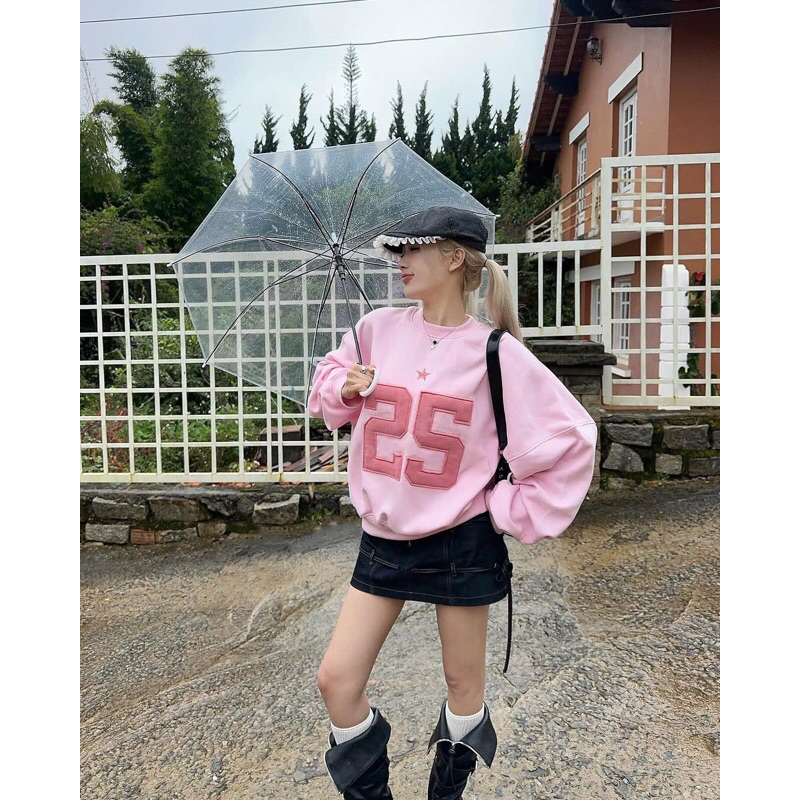Áo sweater 25 TWENTY FIVE form rộng Boxy Top unisex nam nữ 45kg-80kg - Homies Saigon | BigBuy360 - bigbuy360.vn