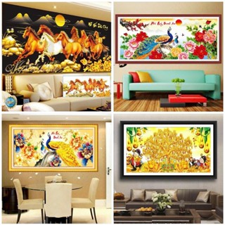  Tranh thêu kín  tranh thêu chữ thập ,Tranh chưa thêu và chưa khung. 