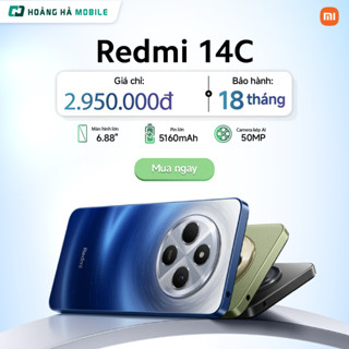 Điện thoại di động Redmi 14C (4GB/128GB)/ 13C (6GB/128GB) - Chính hãng(Nguyên Seal Chưa Active)
