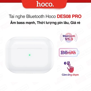  Tai nghe Bluetooth V5.3 Hoco DES08 PRO - Thiết kế nhỏ gọn Âm thanh cực hay dùng để nghe nhạc học tập chơi game 