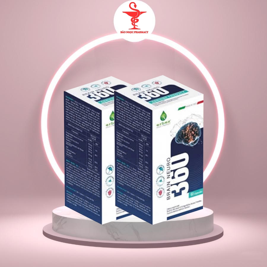 Brain Neuro 360 hộp 60 viên bổ não cải thiện trí nhớ nhập khẩu Ý