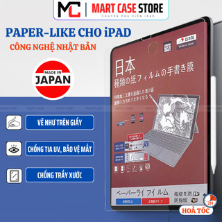  Dán màn hình iPad Paperlike chống vân tay Chống ánh sáng xanh Vẽ như trên giấy - MART CASE 