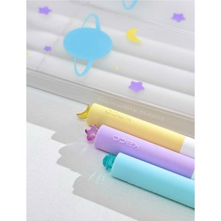 Bút gel mực đen ngòi 0.5mm KACO - Star Collection, Charm Hành Tinh, Mặt Trăng và Ngôi Sao dạng xoay xoay