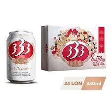 (Bia Tết 2025) Thùng 24 Lon Bia 333 330ml