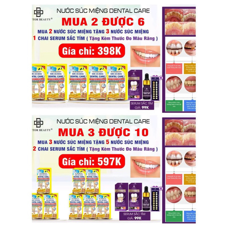 (BÁN SỈ) NƯỚC SÚC MIỆNG DENTAL CARE