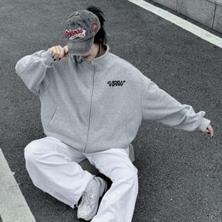 Áo Khoác Zip Form Boxy Viralwear Unisex Nỉ 2 Da Mặc Được 4 Mùa