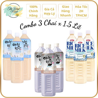 [Combo 3chai x 1.5L] Nước Gạo Rang Hàn Quốc_[Có Đường/Gạo Lứt Đen/Đường Kiêng/Mix Vị]_THỊ MINT MART