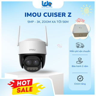 Camera Wifi IMOU S7DP 5MP - Cruiser Z 3K, Quan Sát Xa Thu Phóng 12X 56Mét, Có màu đêm, loa đàm thoại