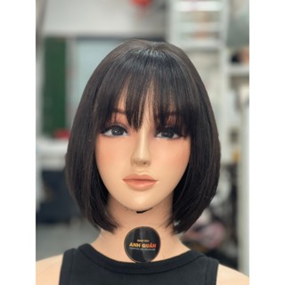  Tóc giả nữ Shop Tóc Anh Quân Tóc giả làm bằng tóc thật 100% có da đầu kiểu dáng ngắn ngang vai cute 